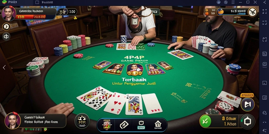 Gameplay Poker yang seru dan penuh strategi.