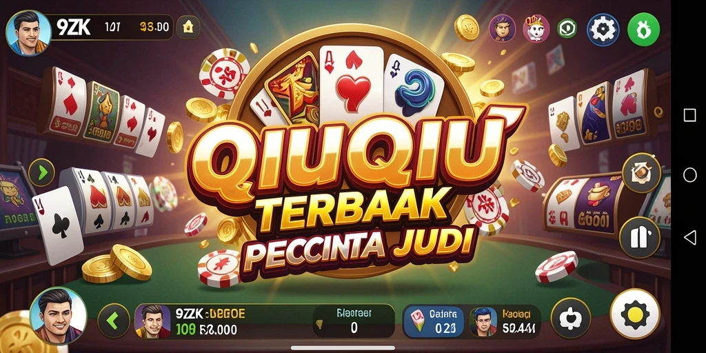 Screenshot utama 9ZK menampilkan gameplay seru QiuQiu.