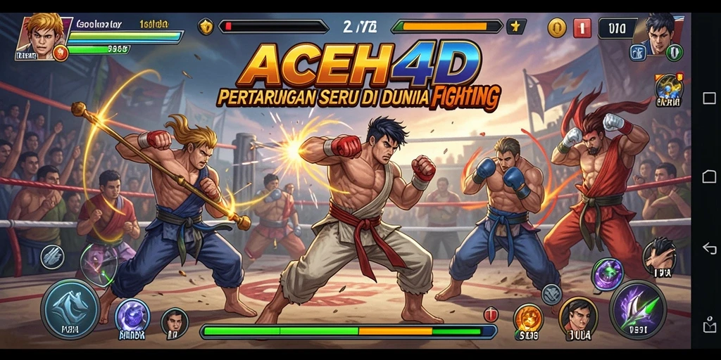 Screenshot gameplay ACEH4D yang menunjukkan pertarungan seru.