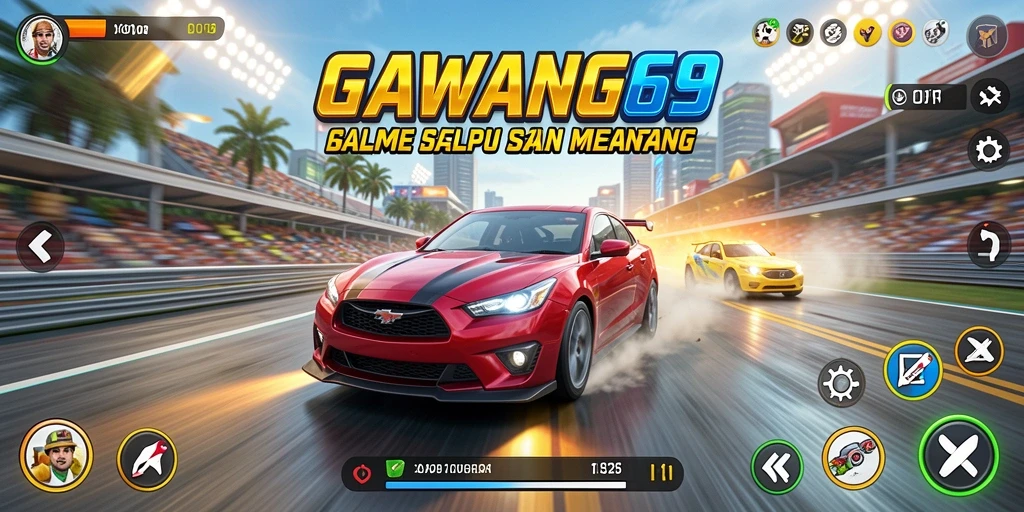 Tampilan gameplay GAWANG69 yang seru dengan trek menantang.