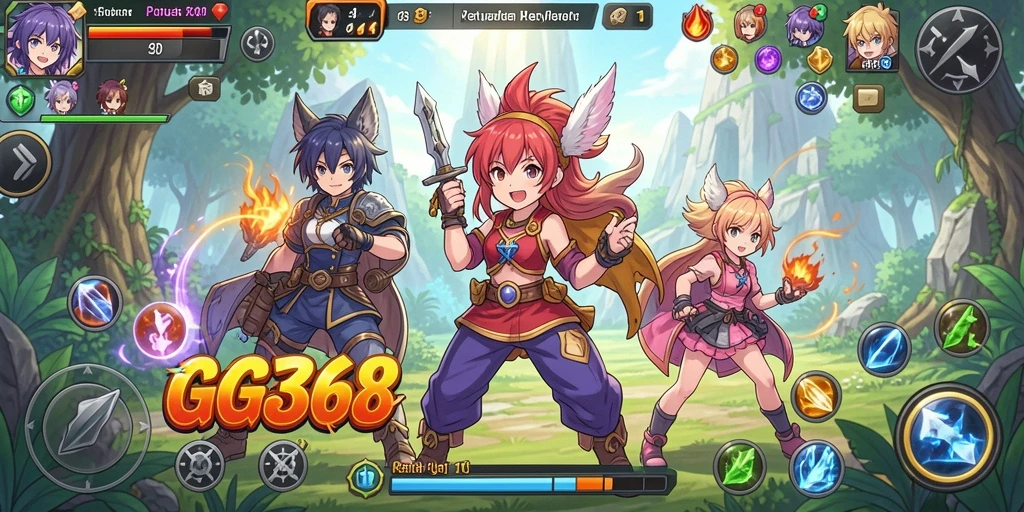 Tangkapan layar <strong>GG368</strong> menunjukkan aksi pertarungan yang seru dalam dunia anime.