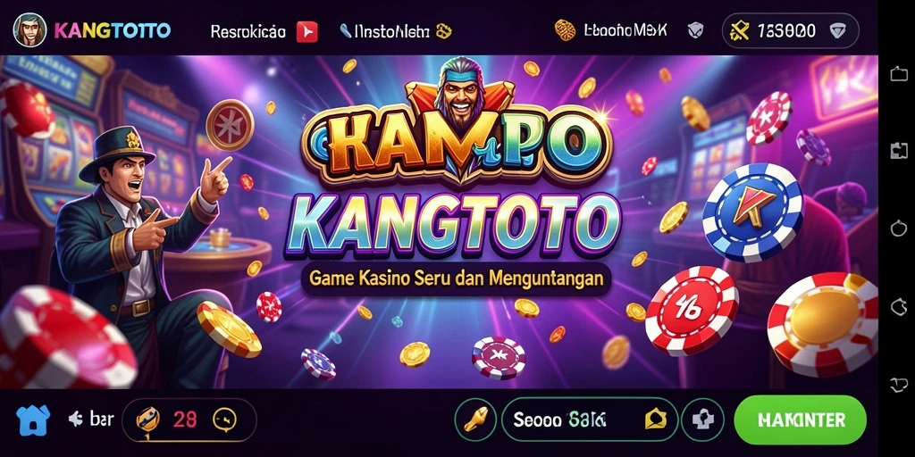 Tampilan menarik gameplay KANGTOTO di kasino virtual.