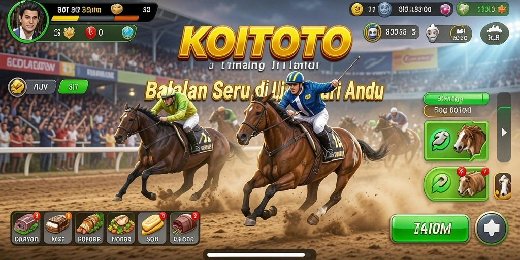 Tampilan penuh aksi dari gameplay KOITOTO yang seru dan mendebarkan.