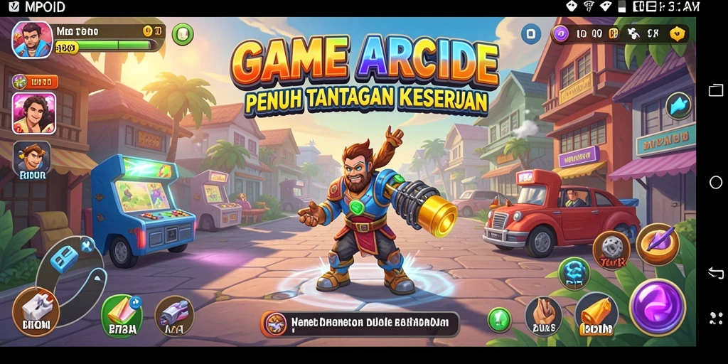 Tampilan gameplay MPOID yang seru dan penuh warna.