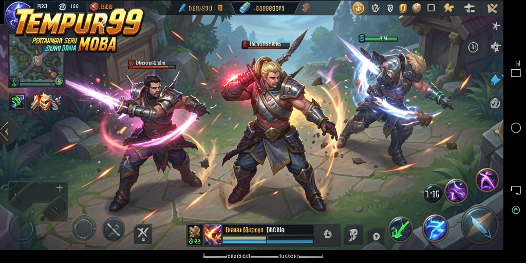 Gameplay seru dengan pertarungan tim strategis di TEMPUR99.