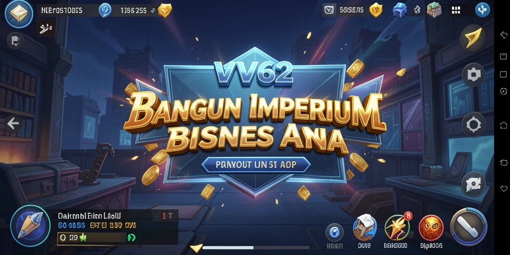 Tangkapan layar gameplay <strong>VV62</strong> menunjukkan aksi manajemen Tycoon yang menarik.